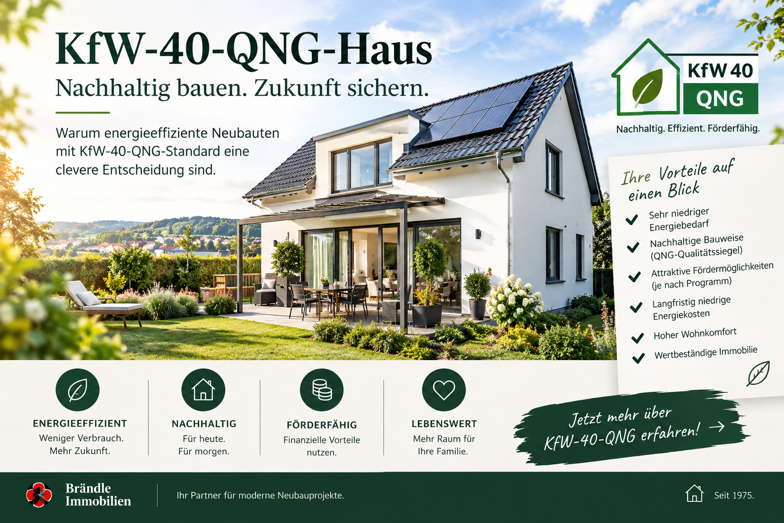 Wie kommen Käufer an ein kostengünstiges KfW-40-QNG-Haus?